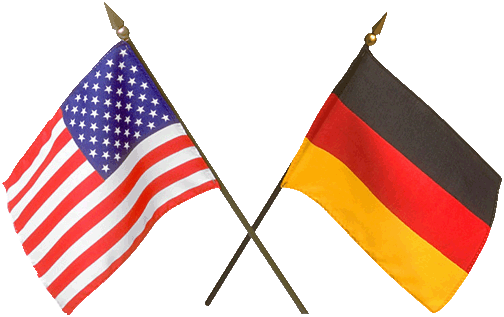 American_and_German_flags