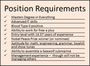 Position Requirements